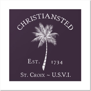 Christiansted St. Croix U.S. Virgin Islands Vintage Palm Posters and Art